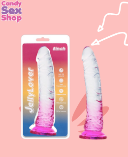 261. Jelly Lover Dildo 8 Inch – Pink (ja7984)