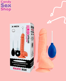 236.x Men Realistic Ejaculating Dildo 9 Inch (ja7894)