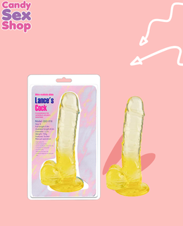 249. Lance´s Cock Jelly Dildo Chico – Amarillo(ja7911)