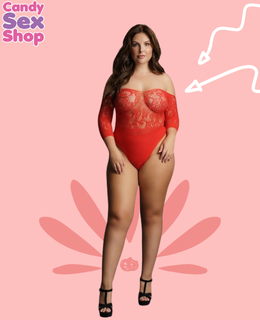 155. Duo Net Key Hole Bra Set – Red (ja7829)