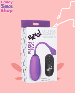 49.  Bang! 28x Plush Egg & Remote Control   Purple (ja5932)