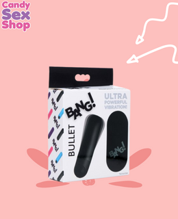 (ja6353) Bang! Vibrating Bullet With Remote Control   Black