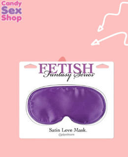 12.  Ff Series Satin Love Mask Purple (ja5133)