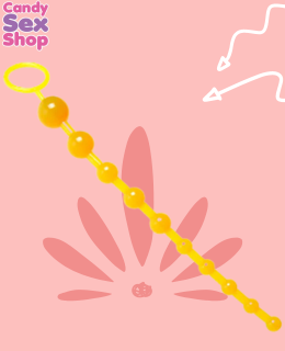 30.  Anal Beads Yellow (ja7168) (3)