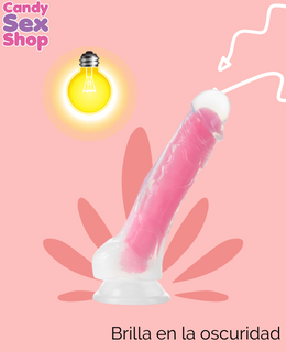 106.  Neo Elite   Glow In The Dark   7.5 Inch Silicone Dual Density Cock With Balls (ja6535) (3)