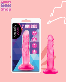 200. Naturally Yours   Mini Cock 5 Inch   Pink (ja7533)