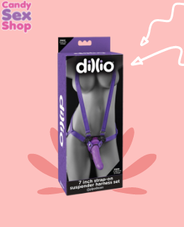 51.  Dillio Purple   7 Strap On Suspender Ha (ja4477) 