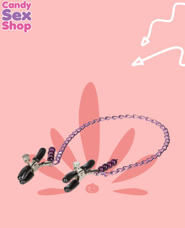 73.  Purple Chain Nipple Clamps (ja6550) (3)