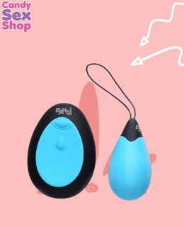 88. Bang! 10x Vibrating Silicone Egg With Remote Control Blue (ja7810) (2)