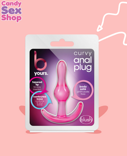B Yours   Curvy Anal Plug Pink (ja5432)