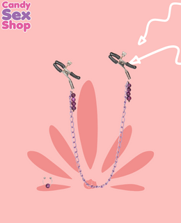 73.  Purple Chain Nipple Clamps (ja6550) (2)